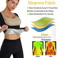 thumbnail image 4 of Women's Premium Workout Tank Top Slimming Polymer Sauna Vest, 4 of 9