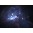 thumbnail image 2 of wall26 - Space Nebula. Cloud of Gas and Dust Blocks The Light of Distant Stars. - Removable Wall Mural | Self-Adhesive Large Wallpaper - 100x144 inches, 2 of 6
