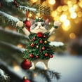 thumbnail image 6 of Lilixerw Cute Pet Christmas Ornament,3.15Inch 2D Acrylic Hanging Decoration for Xmas Tree Decor,Xmas Pet Keepsake Gift for Dog Cat Lovers, 6 of 9