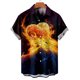 thumbnail image 2 of Hombres Casual Botones Playa Sin posicionamiento Estampado Turndown Camisa de manga corta Blusa Pompotops  oipoqjl46285, 2 of 5