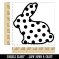 thumbnail image 2 of Bunny Side Profile Pattern Polka Dots Easter Square Rubber Stamp Stamping Scrapbooking Crafting - Medium 1.75in, 2 of 7