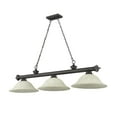 thumbnail image 2 of 3 Light Billiard In Traditional And Classical Style-14 Inches Tall And 14 Inches Wide Z-Lite 2306-3Brz-Gm16, 2 of 7