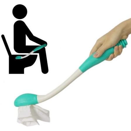 Toilet Aid Wiper Self Assist Bathroom Bottom Butt Wipe Helper Wand Long Reach Comfort Wipe Tool Paper Tissue