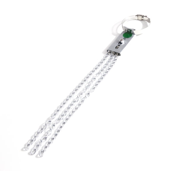 Car Warning Strip Firm Buckle Wear-resistant Multifunctional Pull-out Adjustable Portable Eliminate Static Electricity Galvanized Iron Chain Car Anti-static Elimination Release Drag Strip for Winter