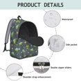 thumbnail image 4 of Alien UFO Medium Gray Pattern Backpack for School, Cute School Bag with Adjustable Shoulder Straps and Padded Back, 15.7"x11.8"x5.5", 4 of 5