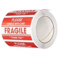 thumbnail image 1 of TapeCase Shipping Packing Labels"Please Handle with Care/Fragile/Thank You", Red/White - 500 per Pack (1 Pack), 1 of 2