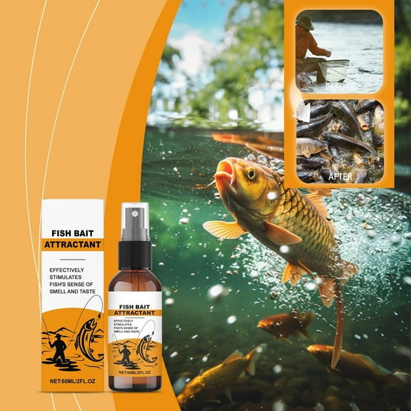 Sweet Scent Fish Attractant | Portable 60ML Wild Fishing Feed for Enhancing School Fish Response