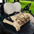 thumbnail image 2 of Golf Cart Seat Covers for 2 Seater, Vintage Octopus Soft Microfiber Cart Seat Towel Blanket, Beige Nautical Coastal Retro Absorbent Breathable Non Slip Bench Seats Protector for Golf Course 51"x31", 2 of 9