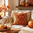 thumbnail image 6 of Kiddiway Halloween Harvest Large Pumpkin Pillow - Warm Fall Halloween Decor, Decorative Cushion for Couch, Halloween Throw Pillows with Rustic Charm,Beige, 6 of 7