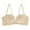 Beige, variant on WRKEKC Wireless Bras for Women, Women's Lace Thin Style Ventilate Front Buckle Bra without Steel Rim