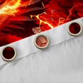 thumbnail image 4 of Manfei Fantasy Dragon Animals Kitchen Curtains,Gothic Wildlife Black Out Curtains Pack of 2 (42x63 Each),Red, 4 of 6