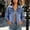Light Blue, variant on Womens Denim Jacket Long Sleeve Lapel Button Up Tops Fashion Casual Jean Coat with Pockets Black Size 2XL