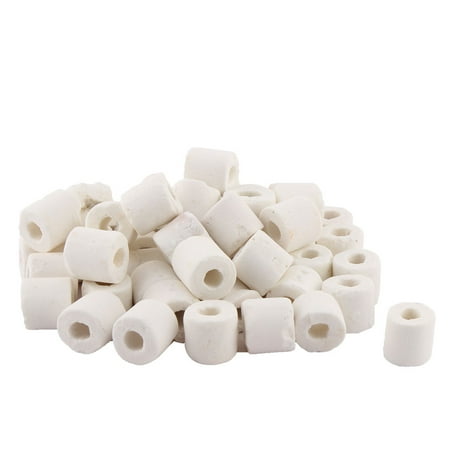 Ceramic Filter Rings - Unique Bargains Aquarium Tanks Ceramic Round Biological Filter Rings Canister Filtration 50pcs
