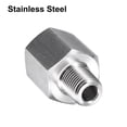 thumbnail image 4 of Adaptador reductor de accesorios de tubería Uxcell 1/8" NPT macho x 1/4" NPT hembra de acero inoxidable, 4 of 5