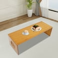 thumbnail image 6 of Natural Bamboo Foldable Desk with Arc-Safe Edges – Pressing Technology, No Assembly, 1.97in Foldable Thickness – Multi-Purpose for Laptops, Dining & Kids Study, 6 of 11