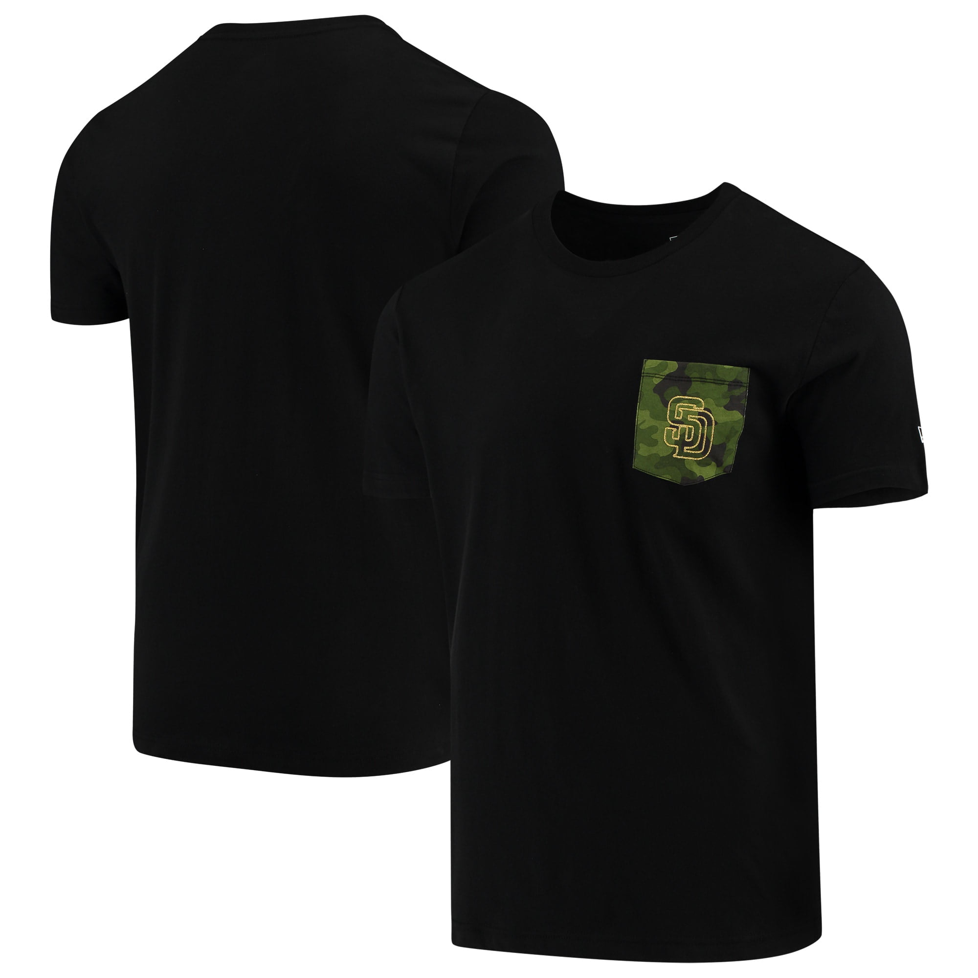 San Diego Padres New Era Armed Special Forces Camo Pocket T-Shirt ...