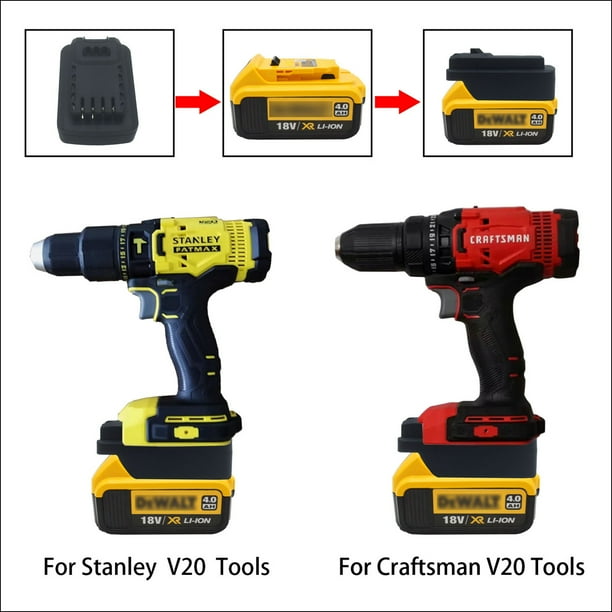 Battery Adapter for Dewalt 18v 20v Lithium Battery Converting To Stanle Craftsman 18v 20v Battery Walmart