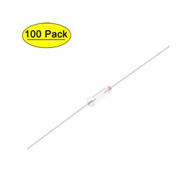 Uxcell 250V 2A 130°C Thermal Fuse – 5 Pack, One-Time Cutoff, Axial Leads, 6x6x2mm, Circuit Protection For Appliances And Electronics