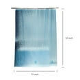 thumbnail image 2 of Blue EVA 3D Shower Curtain, 100% Waterproof Liner with 12 Metal Grommets, 3 Weighted Magnets, 72x72 Inch for Bathroom, Shower Enclosure, Tub, 2 of 6