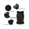 thumbnail image 4 of LELINTA Men Sauna Vest Body Shaper Sweat Waist Trainer with Zipper Back Support Hot Belly with Adjustable Belts Fat Burn Workout TaLELINTA Top Gym Faja, 4 of 8