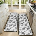thumbnail image 4 of Kitchen Rugs Sets Of 2,Gray Highland Cow Lemon Pattern Anti Fatigue Kitchen Mat Rugs Non Slip Washable,Decorative Kitchen Floor Mats for Kitchen,Sink,Laundry,17"x47"+17"x47", 4 of 5