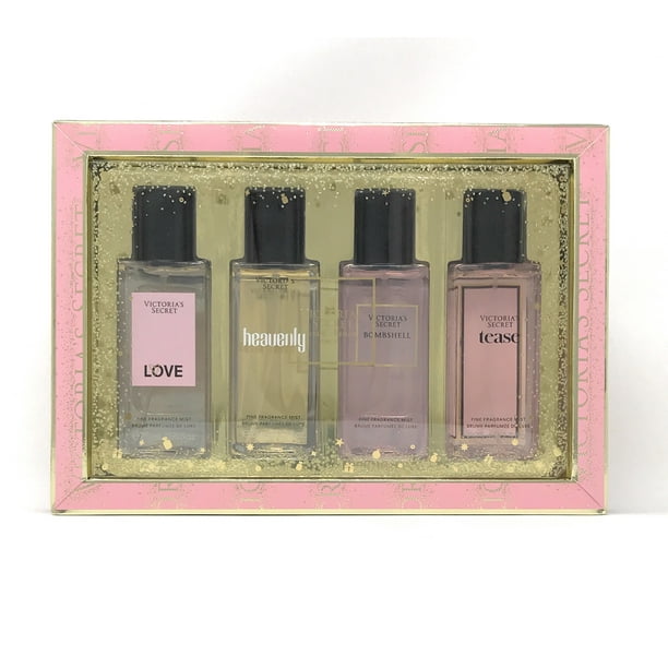 Victoria's Secret Luxury Fragrance 4 Piece Mist Gift Set Bombshell