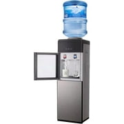 Water Dispenser for 5 Gallon Bottle, Top Loading Cooler Dispenser,Hot & Cold Water Dispenser,Water Cooler For 5 Gallon Bottles and 3 Gallon Bottles Water Cooler Storage Cabinet for Home, Office Apartm