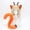 Orange, variant on Realistic Alien Cat Tail and Ear Headband with with Antenna,Halloween Fursuit Cat Kitty Costume,LARP Furry Therian Cat Tail and Ears Accessories
