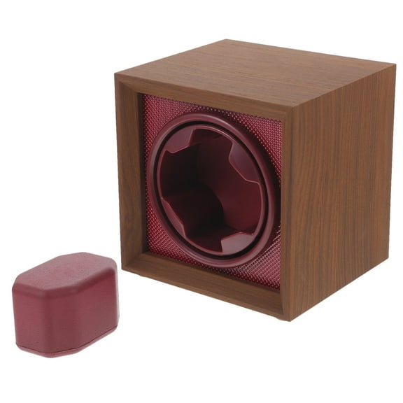RENACLIPY Wooden Retro Winder Storage Box Brown Single Unit for Automatic Watches