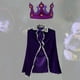 thumbnail image 5 of Disfraz de rey para niños, disfraz de Halloween, cosplay, juego de rol, capa de vestir para preescolar Violeta, 5 of 9