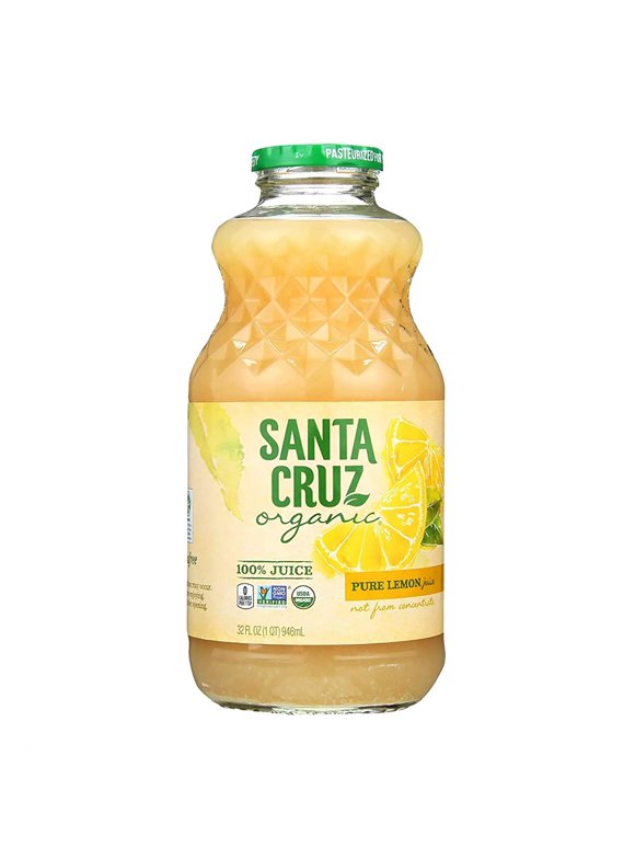 Santa Cruz Organic Pure Lemon Juice -- 16 fl oz Pack of 3