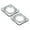3.7inch, variant on Uxcell 3.7inch Metal Lazy Susan Turntable Rotating Swivel square Shape Silver Tone 2pack