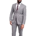 thumbnail image 2 of Raphael Men's Slim Fit Light Gray Wool-touch Two Button 2 Piece Suit, 2 of 6