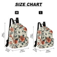 thumbnail image 2 of FORMRS Mini Backpack Purse for Women Travel Daypack Casual Shoulder Bag, Large Red Floral Pattern, 2 of 7