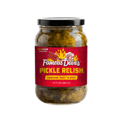 Famous Dave's Signature Sweet 'N Spicy Pickle Relish, 10 fl oz Jar