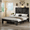 Black, variant on Harper & Bright Designs Full Size Platform Bed with Headboard, Farmhouse Wood Platform Bed Frame with Large Under Bed Storage,Black
