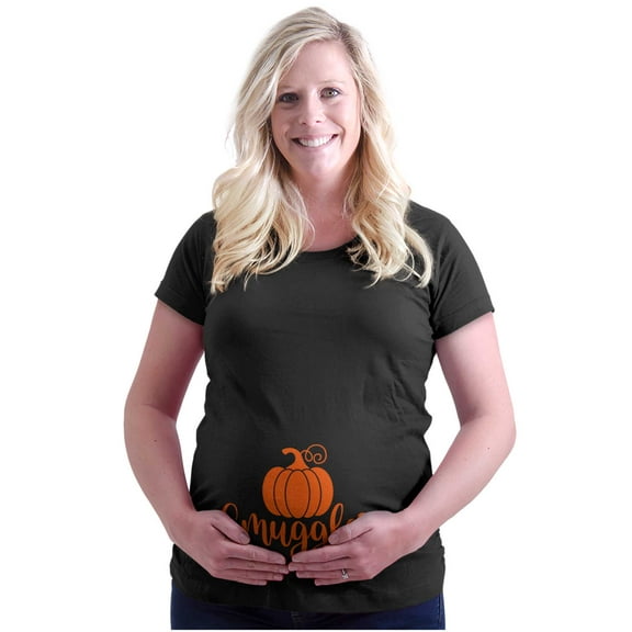 Pumpkin Smuggler Cute Halloween Mama Women's Maternity T Shirt Tee Brisco Brands S