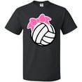 thumbnail image 3 of Inktastic Volleyball with Pink Bow T-Shirt, 3 of 5