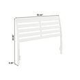 thumbnail image 2 of AFI Savannah Queen Solid Wood Headboard with Attachable Charger, White, 2 of 8