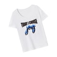 thumbnail image 3 of Camiseta para mujer Camiseta básica Ropa deportiva Camisa suave con cuello redondo para mochilero en la calle SG, 3 of 8