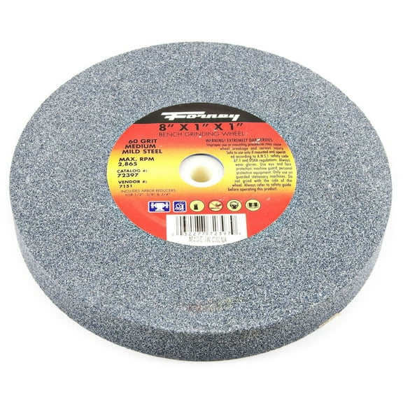 Forney Bench Grinding Wheel, 8" x 1" x 1"