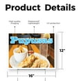 thumbnail image 2 of Pupusas Yard Sign 12 Inch x 16 Inch Single Sided Weatherproof Heavy-Duty Plastic with Stake | Authentic Salvadoran Cuisine, Freshly Made, Food Promotions | Made in USA, 2 of 7