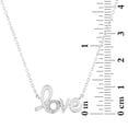 thumbnail image 2 of Sterling Silver and Genuine Diamond Accent Love Necklace, 2 of 4