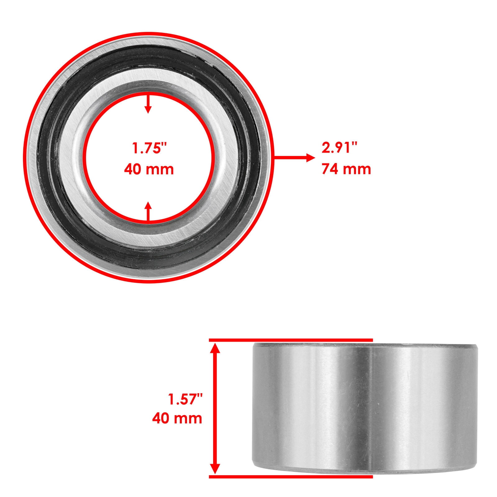 Rear Wheel Ball Bearings for Polaris Ranger 700 4X4 XP 2006 2008