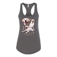 thumbnail image 2 of If It's Not a Yellow Lab It's Just a Dog Gift | Womens Dog Lover Jersey Racerback Tank Top, Dark Grey, Small, 2 of 3