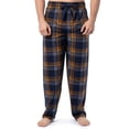 thumbnail image 1 of Pantalón de Pijama IZOD de Franela y Forro Polar para Hombre Azul Marino/Amarillo a Cuadros, 1 of 5