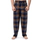 thumbnail image 1 of Pantalón de Pijama IZOD de Franela y Forro Polar para Hombre Azul Marino/Amarillo a Cuadros, 1 of 5