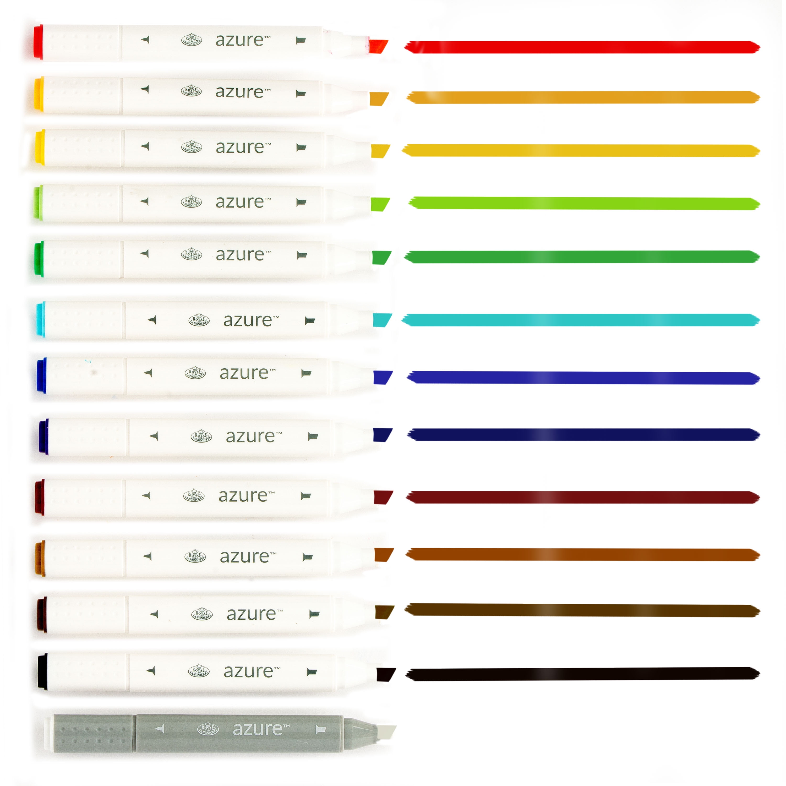 Royal Brush® Azure™ Professional Artist Alcohol Markers - Set of 40