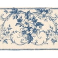 thumbnail image 1 of Creme Black Damask Floral Wallpaper Border Retro Design, Roll 15' x 7'', 1 of 3