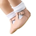 thumbnail image 4 of JIAYUE Baby Sandals Closed Toe Solid Color With Ankle Strap For Girls Soft Sole Comfortable For 0 18 Months Casual Spring Summer Fall Toddler Shoes, 4 of 9